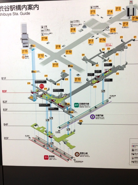 地下駅全体の地図