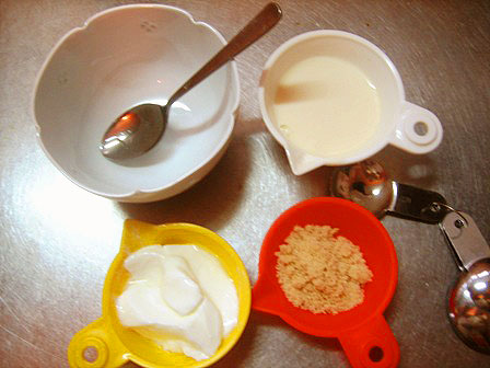 豆乳とヨーグルト