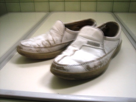 洗う前の靴